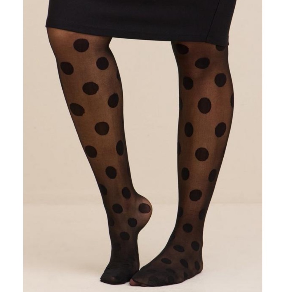 Torrid Polka Dot Tights size 5/6